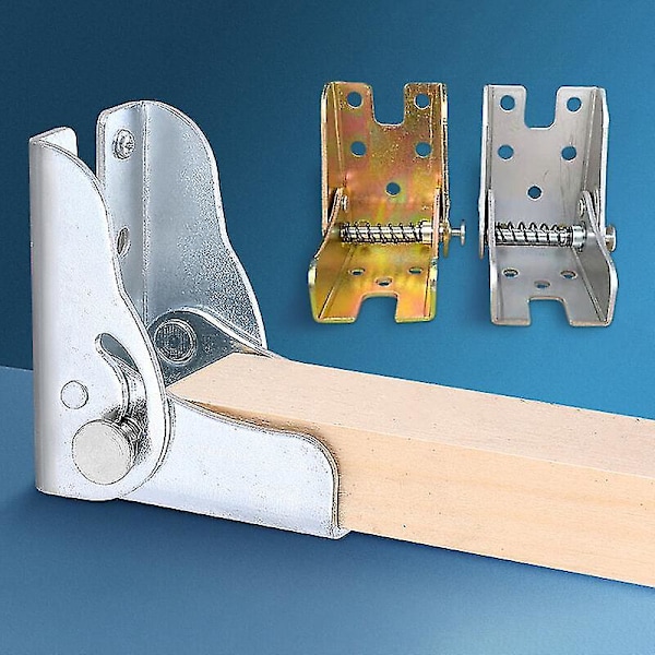 90 graders selvlåsende foldbare bordben stolforlænger foldbar selvlåsende foldbare fødder hængsler hardware Silver 2PC