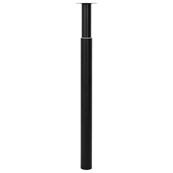 vidaXL Justerbare bordben 2 stk. 710 mm-1100 mm Sort '-PO-' Black Svart