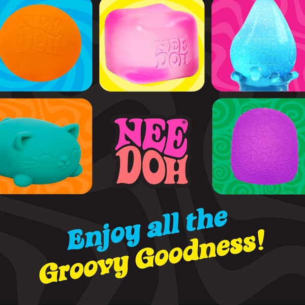 Schylling NeeDoh Squishmas Julekalender - 24 Mini Squishy Legetøj - Nedtælling til Jul-FY-