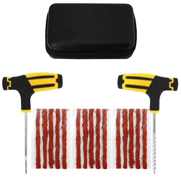 Auton Renkaan Korjaustyökalusarja Nastasarja Auto Pyörän Rengasrikko Tulppa Autotalli Pihtipihdit Tyhjiökalvo Naularuuvit Säilytyslaukulla Overseas-X42- Overseas CASE-B-26PCS