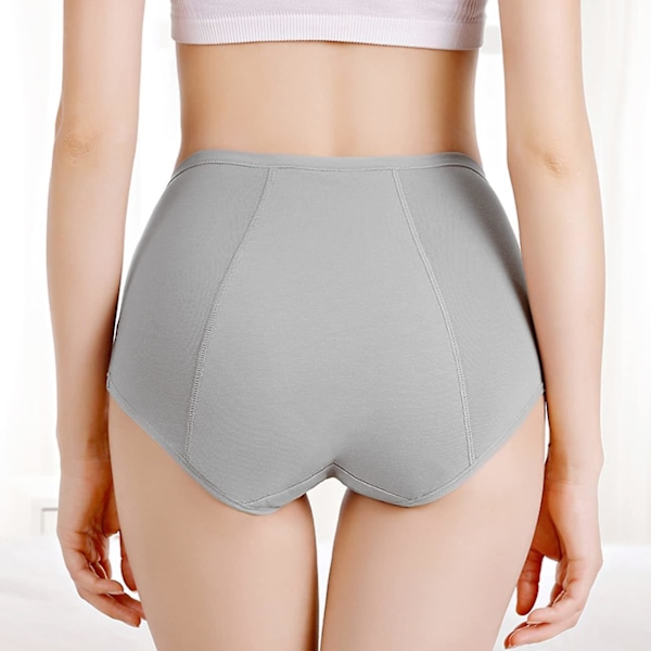 3-pack Damperiod Läcksäkra Trosor Menstrosor Bomull Underkläder Blå x Grå x Rosa L Blå x Grå x Rosa Blue x Gray x Pink Blue x Gray  x Pink L