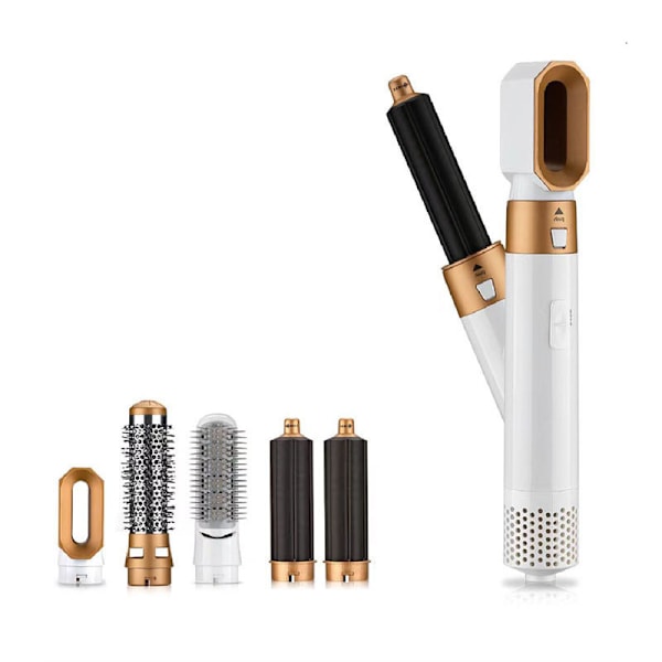 Air Styler - Professionellt Multifunktionellt Hårstylingsverktyg 5-i-1 GULD