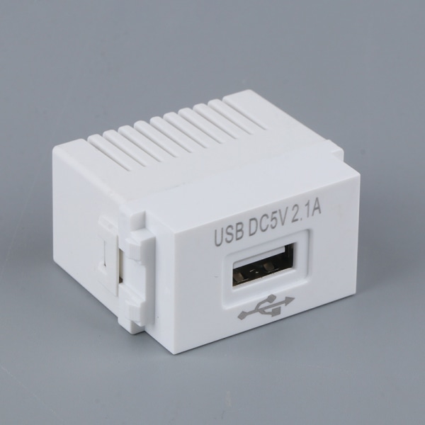 USB-strømforsyningsmodul 220V 5V Transformator Switch Adapter Hvid