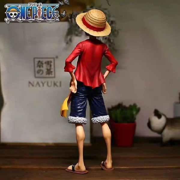 Kuumat 28cm One Piece Anime-hahmo Luottavainen Hymyilevä Luffy Kolme Muotoa Kasvot Vaihtavat Nukke Toimintahahmo Malli Lelut Sarjat