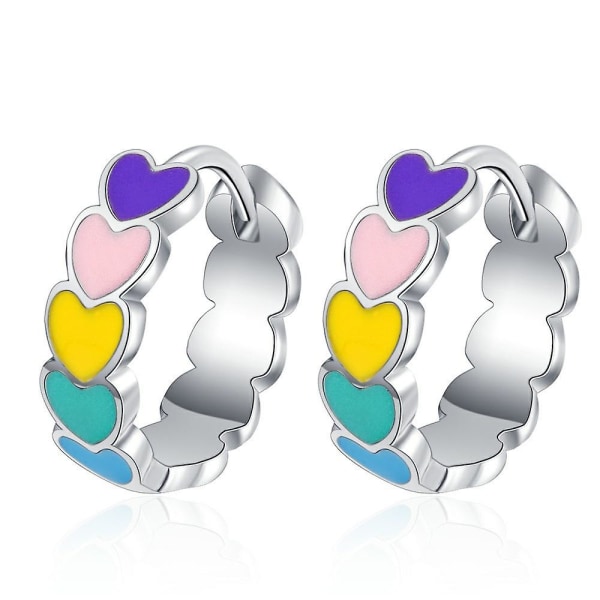 925 Sterling Silver Hoop Earrings For Girls Kids Hypoallergenic Jewelry