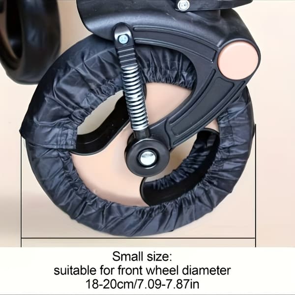 4 pcs Stroller Wheel Covers, Dustproof Polyester Protectors for Home Entry & Travel-FY-
