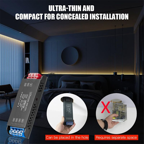 12V 100W LED-transformator, 230V till 12V DC LED-drivdon, Strömförsörjning Transformator Switching Power Supply