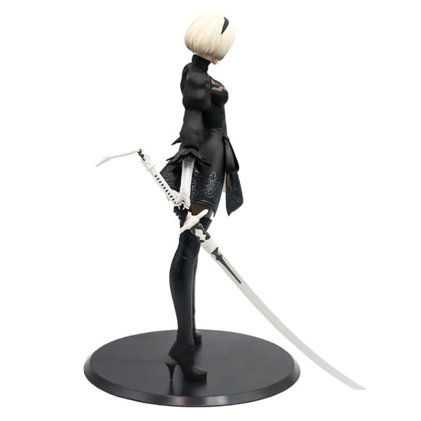 Anime NieR 2b YoRHa Kvinde Phicen Action PVC-figur Sort