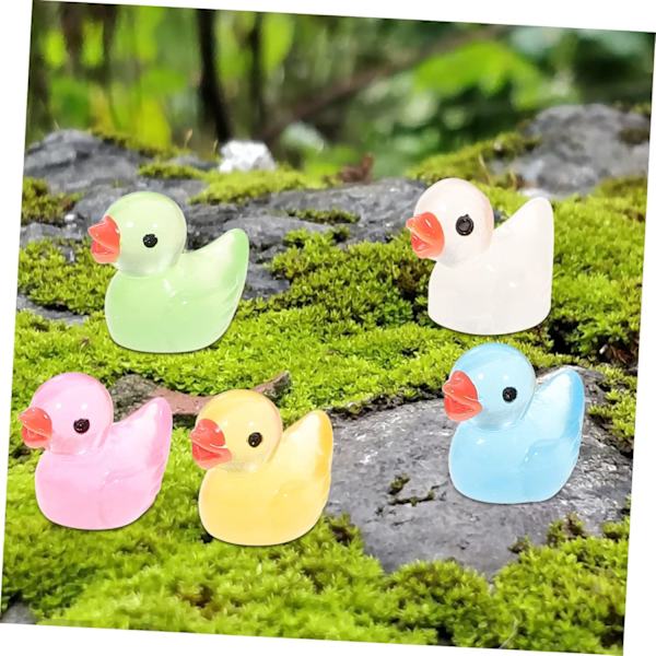 200 st Mini små figurer ankor bondgårdsdjur figur miniatyr figurer små kakor topper blomkruka barn bulk leksaker mikro landskap prydnad