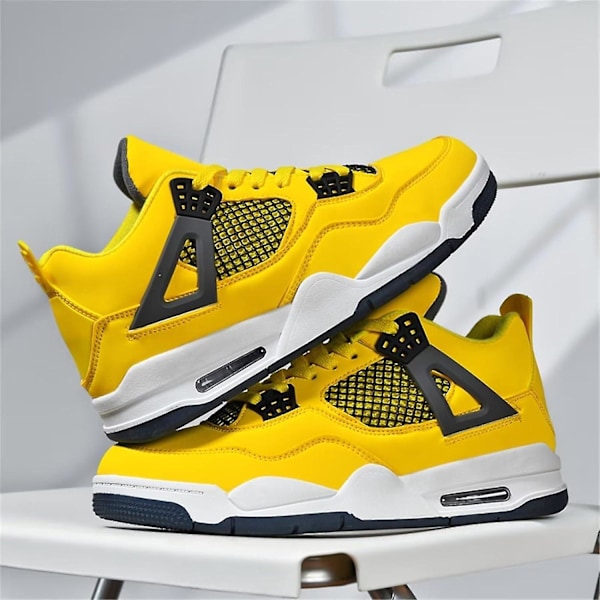 Herre Air 4 Retro Klassiske Skatesko Fitness Basket Casual Arbejde Løb Gåsko Zapatos A4blue_SSDLV 2 Aj4white Lilla 2 Aj4white Lila 8 UK