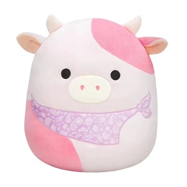 20 cm Squishmallows Plysjlegetøj Børn Blå Grøn Rosa Ko Bløde Plysdyr Pink Cow
