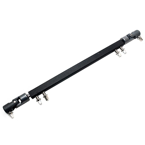 Dobbel Kick Trommepedal Drivaksel Stål Basstrommepedal Koblingsarm, svart