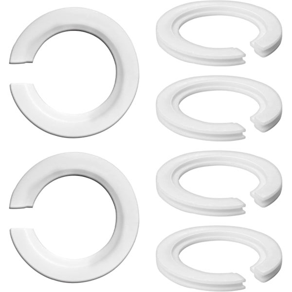 Lampskärm Adapterring E27 till E14 Lampskärm Adapter Reduceringsbricka E27 Skruv Lampskärm Konverteringsring - 6 st