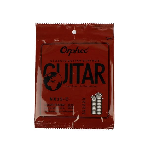 6 stk/lot nylon + 3 % polyester klassisk guitarstreng NX35-C Colo