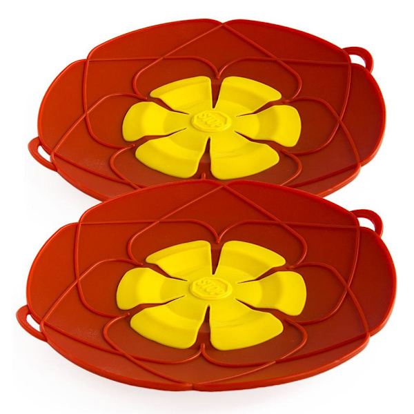 2-pack Overboil Protector / Silicone Multilid - Multiple Colors-FY- red