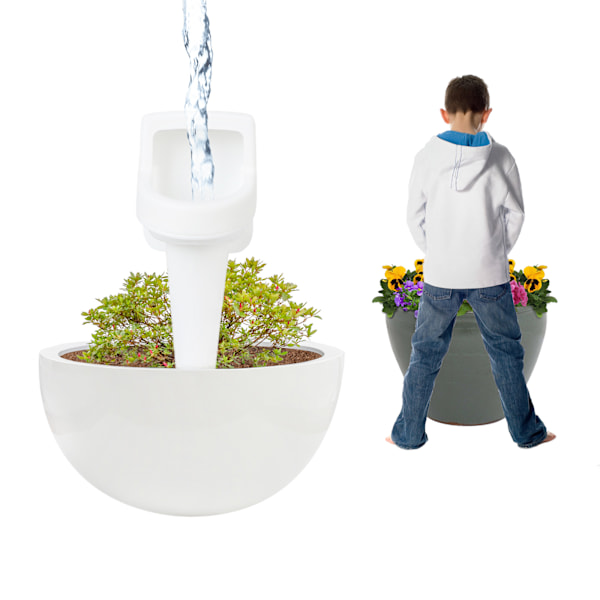 Kreativ urinal bevattningsanordning Udda formad automatisk bevattningsanordning (17*5,5 cm) Material: ABS