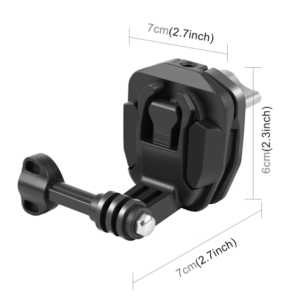 Motorsykkel Vindrute Action Kamera Festespenne for GoPro Hero12 Black / DJI Osmo Action 4 / Insta360 X4 / Ace Pro og Andre Actionkameraer