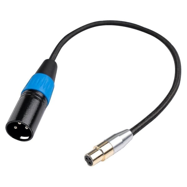 Mini XLR hann til XLR hunn Adapterkabel Balansert kabel, 6,6 fot