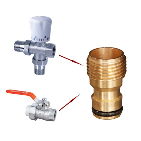 1/2\" messing hurtigkobling 5 stk/sæt Haveslange reparation vandpistol koblinger