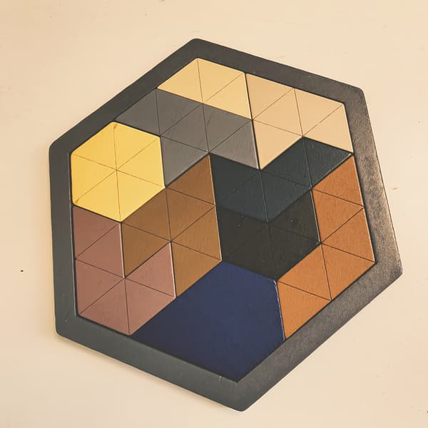 Wooden Shape Puzzle - Creative Building Blocks-FY-