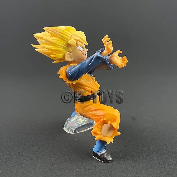 Anime Dragon Ball Z Son Goten Figur Gotenks Trunks Kombinert Kropp Actionfigurer 12cm PVC Statue Samling Modell Leker Gaver