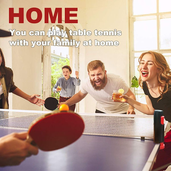 Bordtennisnett, justerbart teleskopnett, bordtennisnett-erstatning, flyttbart