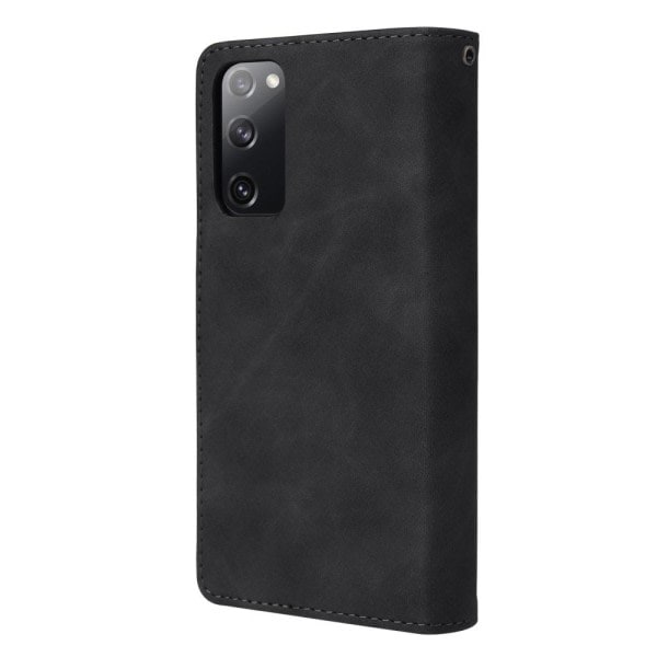 Samsung Galaxy S20 FE - Multifunktionelt Pungcover - Sort Sort Sort-X42-