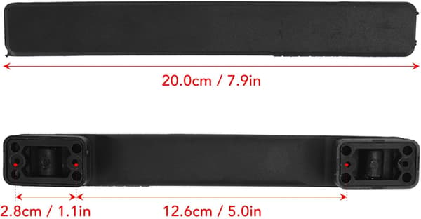 2 Pcs Suitcase Handles, 20 cm Long Plastic Handles for Suitcases-FY-