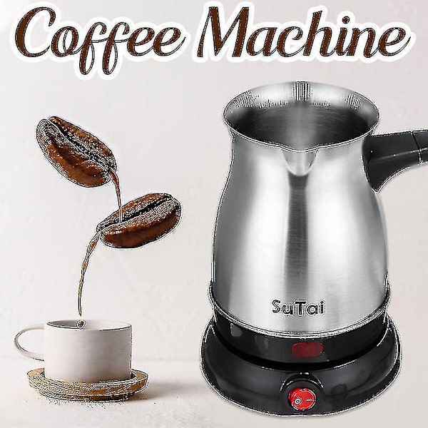 Sokany Elektrisk Kaffetrakter Pot Melk Gresk Tyrkisk Espresso Perkolator 800ml