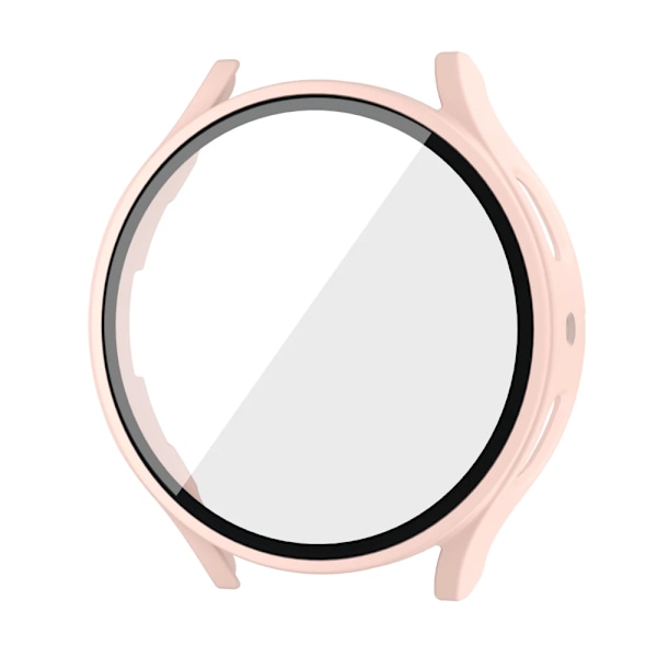 Karkaistu lasi + PC-kotelo Samsung Galaxy Watch4 5 6 44mm 40mm Täydellinen suoja - Kotelo Galaxy Watch4 5 Tarvikkeet Vaaleanpunainen Pink Galaxy Watch5 40mm