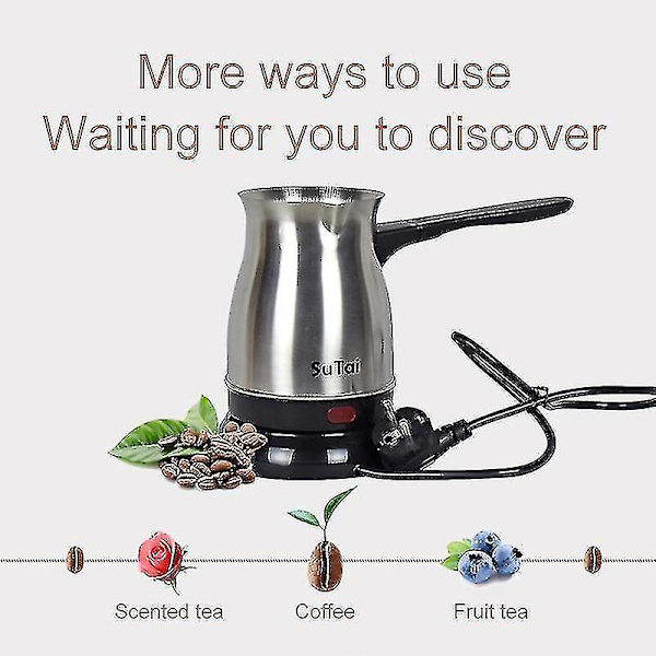 Sokany Elektrisk Kaffetrakter Pot Melk Gresk Tyrkisk Espresso Perkolator 800ml