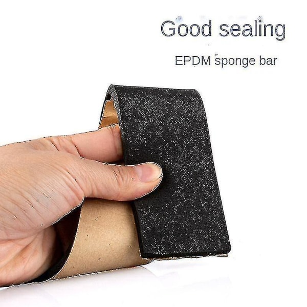 Epdm Spon Strip Gummi Skum Enkelsidig Ljud Anti-Packning 10mm x 15mm x 2m