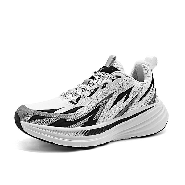 Herrsneakers Andas sportssko Mote løpesko 3Clt179 WhiteBlack WhiteBlack 43