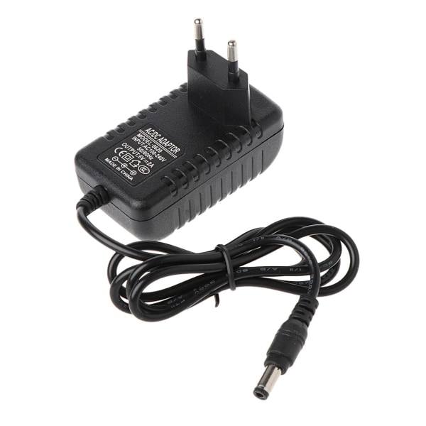 6 Volt 2A Strömadapter AC till DC 7,5 x 3 cm kontakt 6V 1 Amp Power, väggkontakt med extra lång 90 cm sladd