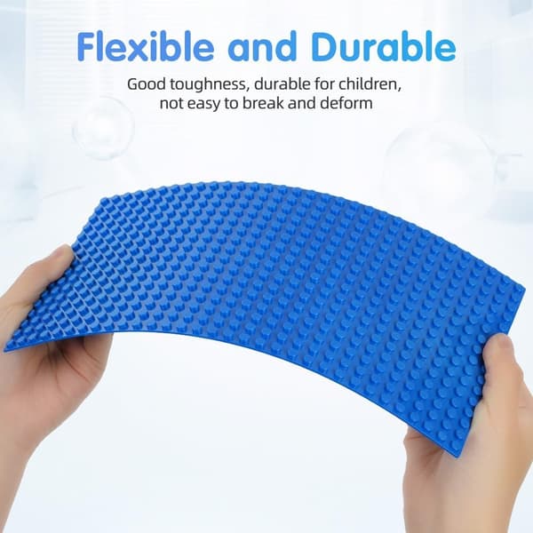 Classic Base Plates, 6 Pcs Building Plate Rectangular, 16 x 32 cm Building Plate Base Plate, Base Plate Compatible with All Major m-FY- 6 st rektangulär