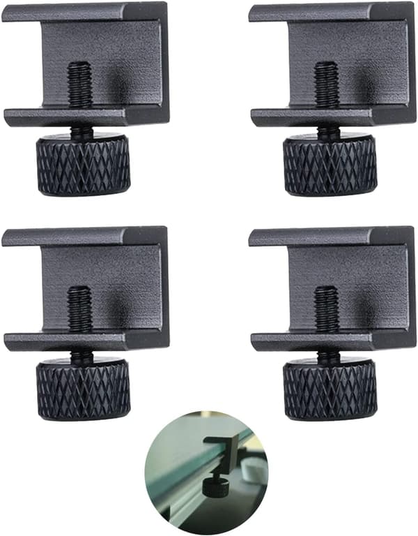 4 stk. glasbedklemmer, glashylde, til 3D-printer varm seng justerbart 3D-printertilbehør Sunmostar-FY-