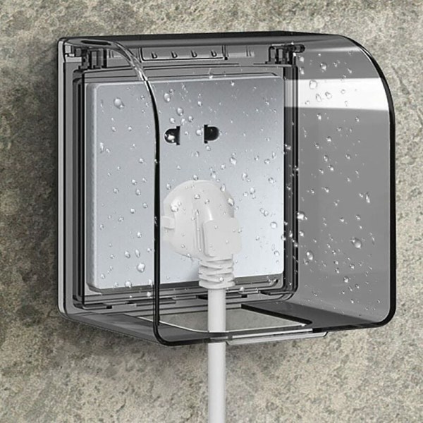 Outlet Cover Childproof 86 Model Universal Waterproof Socket Box 12.2×10.8×7.3 CM Waterproof Outdoor Sockets for Switch