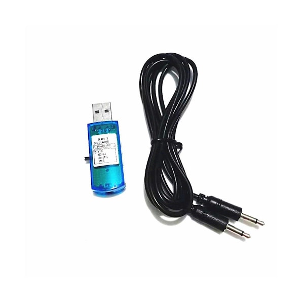 USB Flight Simulator Datorflygsimulator for Xtr5 Fms G4 Fpv Flygplanshelikopterstyrenhet (FMY) Blue