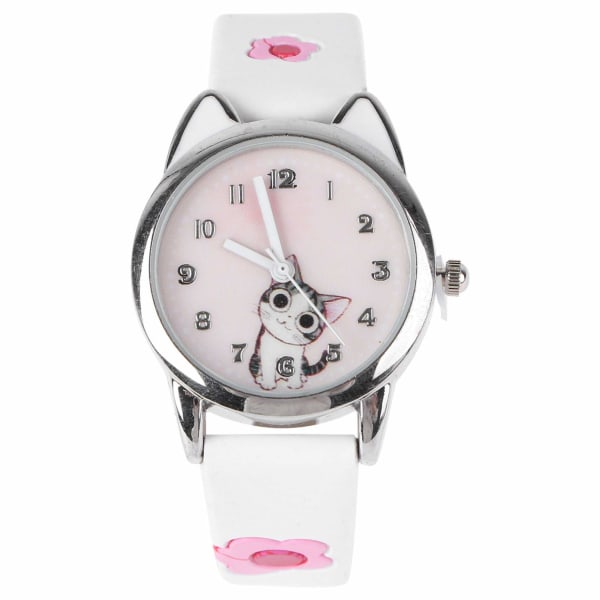 LeatherStrapQuartzWatchGirlsCuteCatWatchKidsKittenSportWristwatchesTimeTeacherGiftsforGirlsBoysChildren