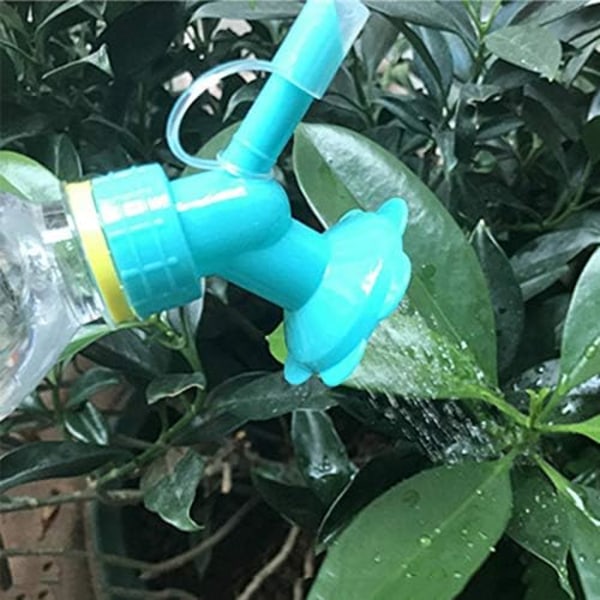 3 st Plast Dubbelhuvud Flaska Lock Sprinkler, Flaskmynning, Flaska Vattenspray kan Bonsai Vattning kan