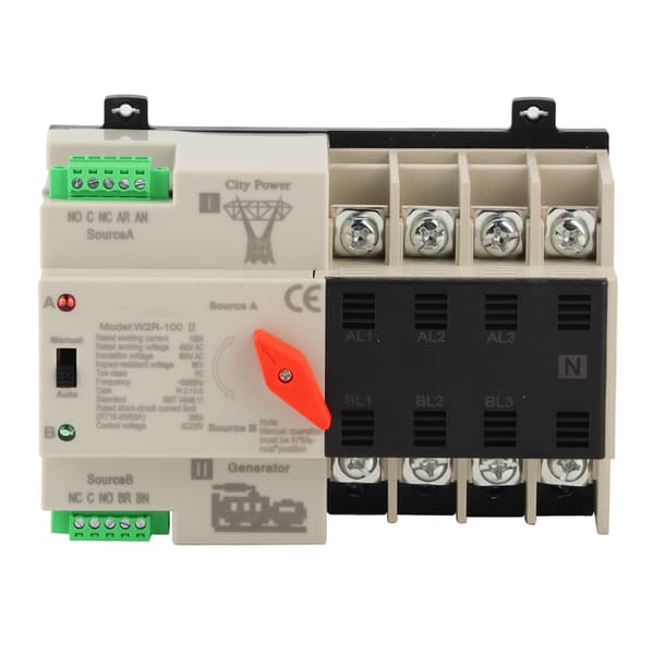 W2R-100 Dual Power Automatic Transfer Switch 4P 100A Power Switch-FY-