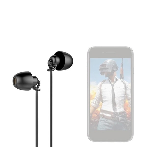 Sömnhörlurar In-ear-headset Brusreducerande Sömnhörlur Lätt Svart