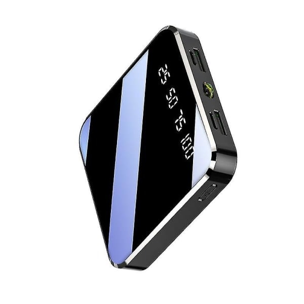 Mini Powerbank med Hög Kapacitet 20000 Mah Ultratunn Kompakt Bekväm Snabbladdning Mobiltelefon Universal Powerbank