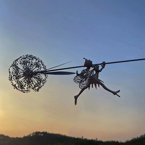 Dansende Fe Løvetann Statue Ornament Stakes Upgrade model D1