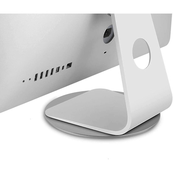 2024 360 Rotation Monitor Swivel Base, Silver Aluminium Alloy Computer Monitor Turntable Stand, Rotating Swivel Base For Imac Disply Rotating Stand