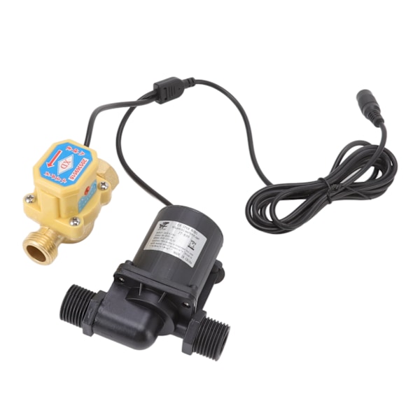 DC Børsteløs Pumpe Stille Solvarme Vannvarmer Booster Pumpe med Flowbryter 6v-24v G1/2 Hanngjenge -JJ- 0.4