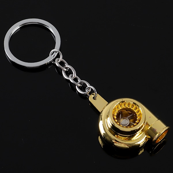 2 stk Mini Turbo Turbo Nøglering Spindende Turbine Nøglering Bronze
