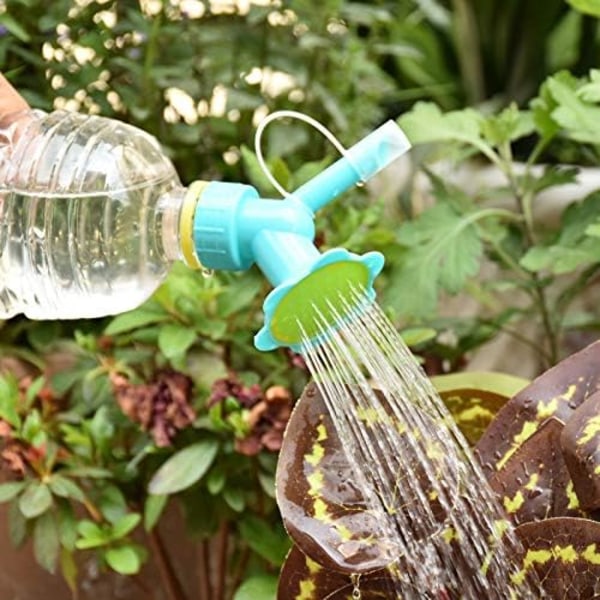 3 stk Plast Dobbelthovedet Flaske Lås Sprinkler, Flaskehals, Flaske Vandspray kan Bonsai Vanding kan