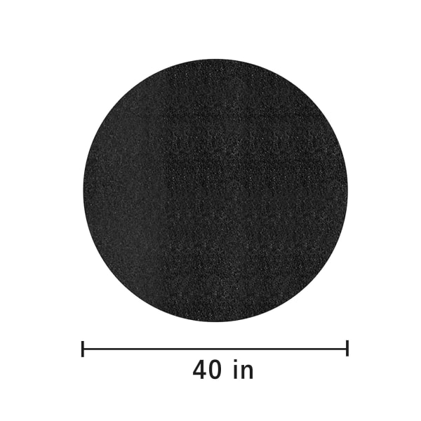 Fire Mat Fire Mat Outdoor Furnace Brazier Insulation Mat Black Round Fire Retardant 40 Inch