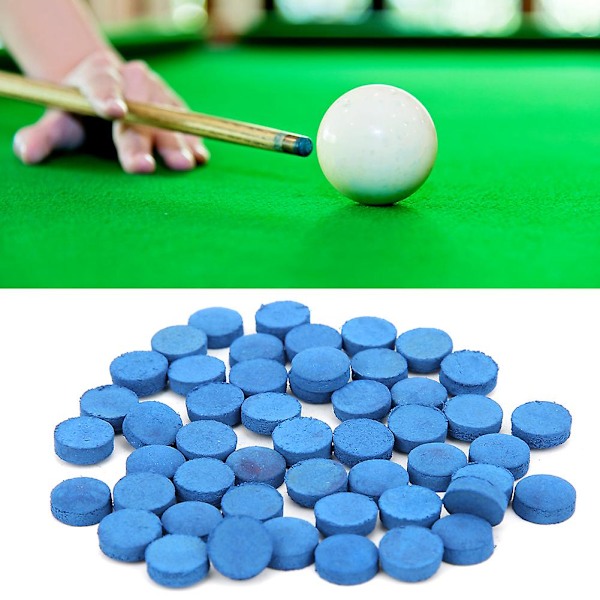 202450PCS Läder Biljard Pool Cue Tips Pool Stick Ersättning Tillbehör med Förvaringslåda 9mm